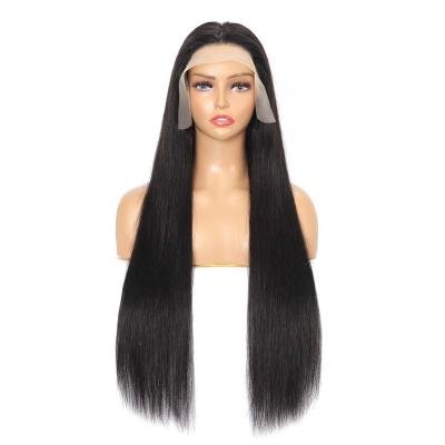 China Wholesale Quality Silky Straight Virgin 100% Straight Mix Bone 40 Inch Pixie Cut 360 Lace Front Human Hair Brazilian Full Lace Wigs for sale