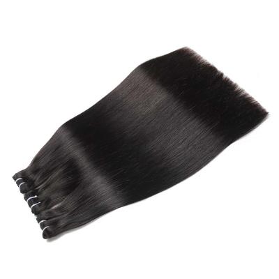 China Straight Unprocessed Raw Cuticle Aligned Indian Hair Bone Straight Brazilian Hair Blend Bundles With Lace Frontal Closure for sale