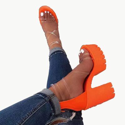 China Quick-drying hot sale ladies elegant high heel women slips sandals shoes open toe female pumps for sale