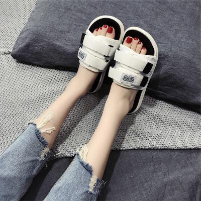 China Fashion Trend Design Female Canvas Sandals Top Slides Slippers Comfortable Sports Slide Sandal For Women Man for sale