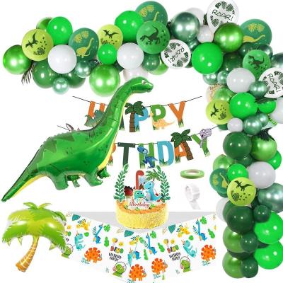 China Happy Birthday Decoration Hot Sale Dinosaur Beauty Decorations Themed Kids Birthday Party Supplies Set for sale