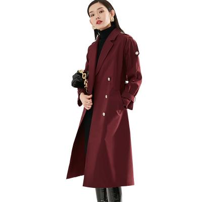 China Anti-wrinkle 2021 wholesale high quality custom made red coats jackets fashion clothes women's coats for sale