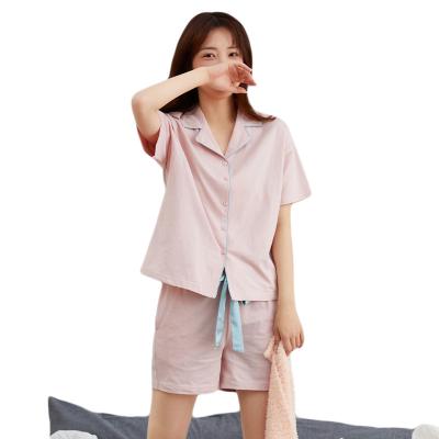 China 2021 High Quality QUICK DRY Home Use Long Sleeve Knit 2 Piece 100% Cotton Women/Man Fashion Pajamas Set for sale