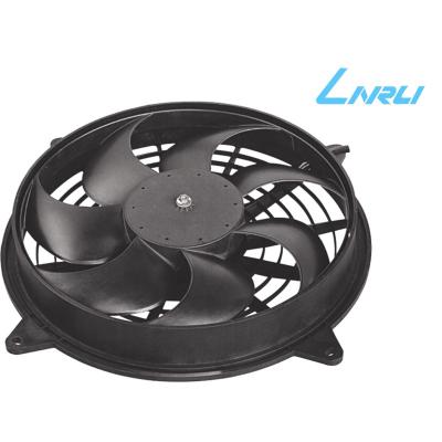 China LNF - 266 AC /X Bus DC Condenser Fan For Cooling System Universal Bus 12V / 24V 7 Curved Blades 318MM for sale