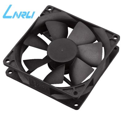 China Linrui 92*92*25MM DC Axial Flow Plastic Brushless Fan 12/24v for sale