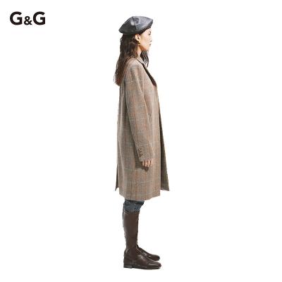 China Factory Outlet Winter Coat Autumn Long Trench Anti-wrinkle Elegant Coat Women 100% Woolen Coat for sale