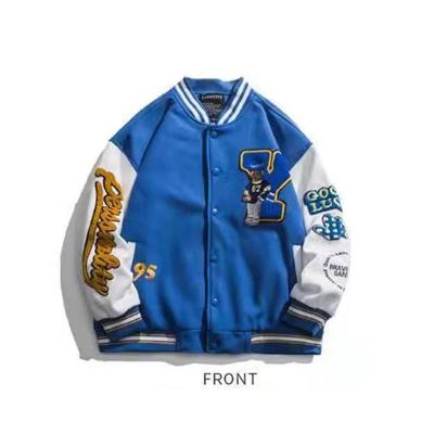 China Waterproof custom briefcase embroidery leather sleeve letterman varsity jackets for men for sale