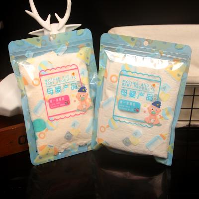 중국 Customs Eco friendly pink or blue baby packaging bags for cloth or Bibs 판매용