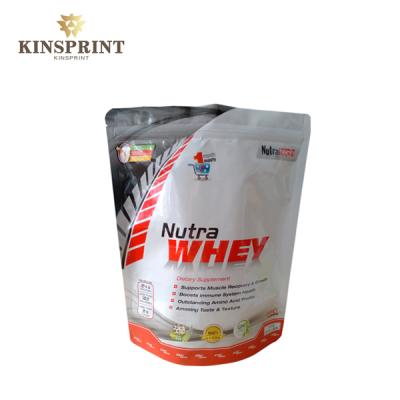 Chine Custom design resealable plastic protein powder packaging bag à vendre