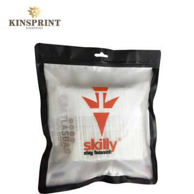 China New design clear front ziplock packaging garment package accessories package for sale