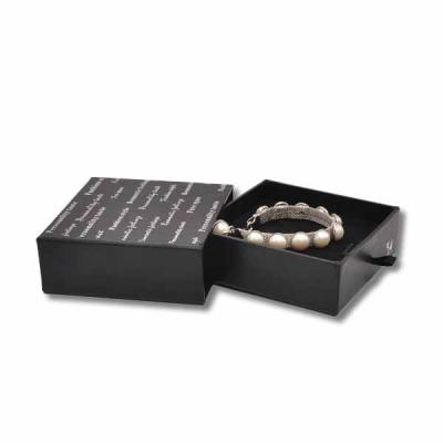 China Bracelet Drawer Box Drawer Style Paper Jewelry With Black Color for sale