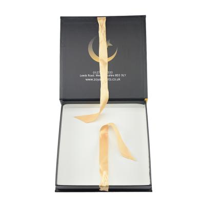 China High End Recyclable Custom Design Cosmetic Skincare Product Luxury Art Paper Box With Ribbon for sale