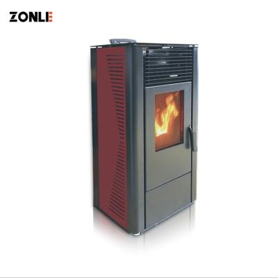 China Domestic Stove China , Zhongli 10kW Modern Cast Iron Wood Pellet Eco - Friendly Pellet Stove for sale