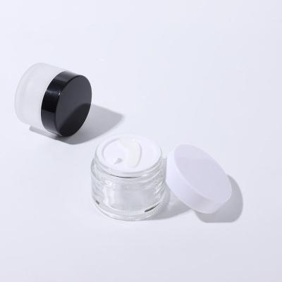 China High quality 5g 10g 15g 20g 30g 50g empty body cream jar cosmetic cream jar cosmetic glass jar small for sale