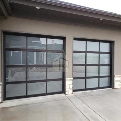 China Waterproof Insulated Aluminum Garage Door Garage Door With Glass Sectional Motor Garage Door for sale