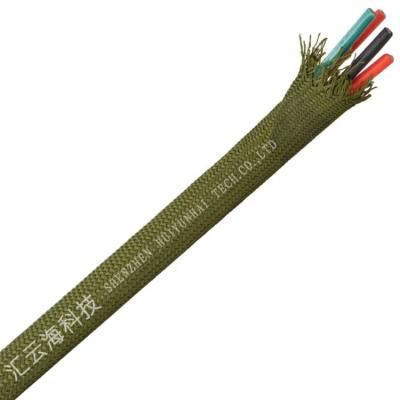 China Flexible and abrasion cotton braided protection ftth sleeve protecion neopren braided sleeve cable sleeves for sale