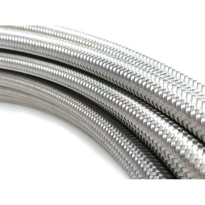 China Mechanical cables stainless steel braided sleeve ftth protecion pre insulated for neopren cable management braided cable sleeves for sale