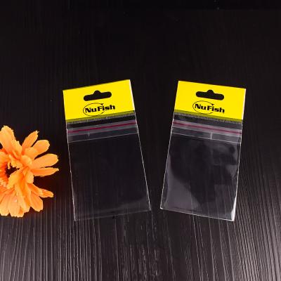 China High quality cheap disposable opp bags fish hook opp bags with transparent card opp bags for sale