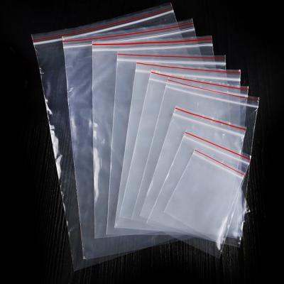 China Factory supplier recyclable pe plastic bags LDPE plastic clear resealable ziplock bag for jewelry food for sale