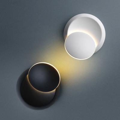 China Modern 360 Degree Rotatable Black White COB Decorative Led Wall Light for sale