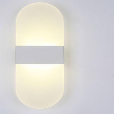 China 3w 6W Modern Acrylic Hotel Decoration Bathroom Bedroom Indoor Led Wall Light for sale