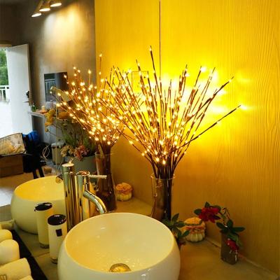 China Home Decoration LED Holiday Christmas Party Battery Table Light Willow Branch Lamp Floral Lights for sale