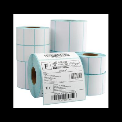 China Waterproof Private Barcode Paper Degradable Label Blank Thermal Sticker Printer 4x6 Compostable Shipping Label for sale