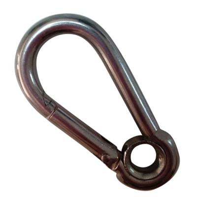 China Customized Stainless Steel Snap Hooks With Eyelet Galvanized Finish Eyelet Finish for sale