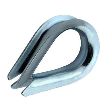 China Galvanized Stainless Steel Wire Rope Thimbles DIN6899 Heavy Duty Thimble for sale