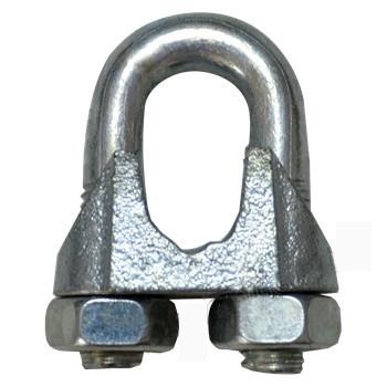 China DIN 741 Malleable Wire Rope Clips In Stainless Steel For Custom Dimensions for sale