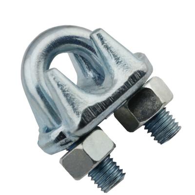 China Us Type Drop Forged Wire Rope Clips Stainless Steel With Custom Size ZINC Finish for sale