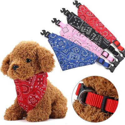 China China Viable Wholesale Pet Collars Ties Dog Scarf Cats Dog Collar Pinstrap Triangle Custom Dogs Scarf Innovative Pet Products for sale