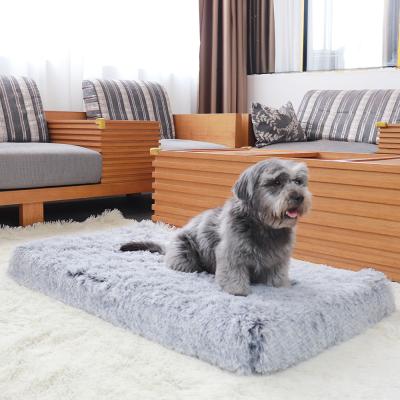 China Durable Warm Soft Dog Bed Large Waterproof Soft Dog Bed Washable Soothing Fluffy Luxury Dog Bed For Dogs for sale