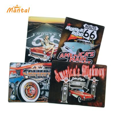 China Europe Special Design Printed Retro Metal Tin Sign Home Decoration, Business Gift for sale