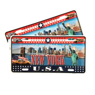 China American Style New York Custom Design Aluminum License Plate Car Plate for sale