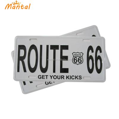 China Aluminum (or Tin) Customized OEM Decorative Front Car Tags Decorative License Plates Decorative Front License Plate Car for sale