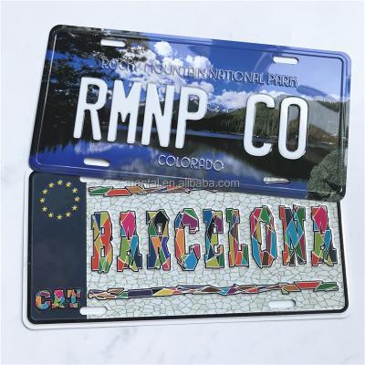 China Europe Customized High Quality License Plate Fin Car License Plate for sale