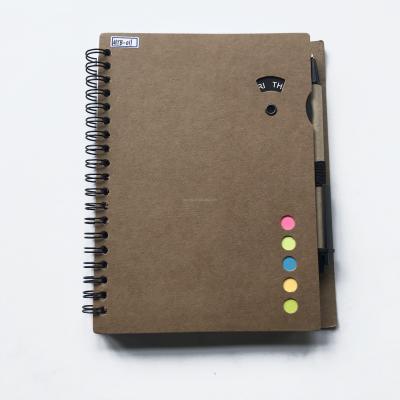 China Printed Paper Notebook RECYCLED Paper Notebook with Pen for sale