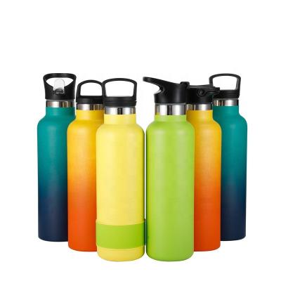 China PORTABLE 350Ml 500ml 750ml Capacity Insulated Stainless Steel Water Bottles With American Wide Mouth Vacuum Flask for sale