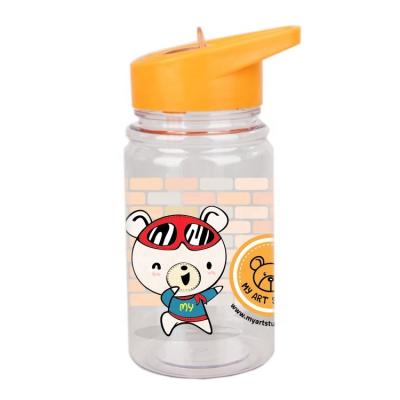 China OEM 2022 hot sales 300ml bpa free kids plastic sustainable sport space tritan water bottle with straw for sale