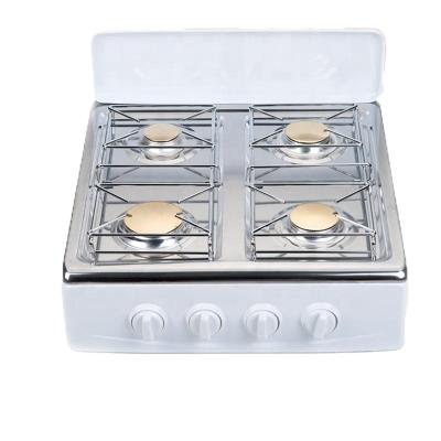 China Large commercial 4 burner gas cooker stainless steel top gas glass cooker, gas cooktop for sale