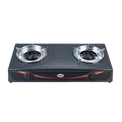 China Commercial low price cheap powder paint black color cast iron sheet panel burner gas cooker stove cooker for sale