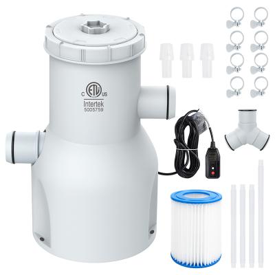 China The flow rate of this powerful filter pump is 530 gallons per hour high quality electric pool filter pump pool water pump filter pump and filter for sale