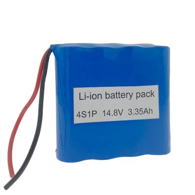 China Real Consumer Electronics Lithium Battery Pack Li-ion 18650 Factory 14.8V 4S1P for sale