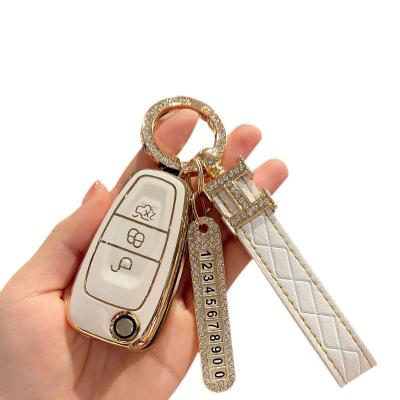 China Make Key Keep New Applicable to Xinfu Tefal Ruisi Fox Cover Mondeo Kuga EcoSport Ruijie Key Case Shell Car Key Case for sale