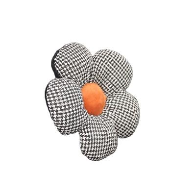 China Net Red Houndstooth Flower Car Lady Car Lumbar Support Car Seat Cushion Durable Lumbar Support Lumbar Pillow Office Cushion for sale