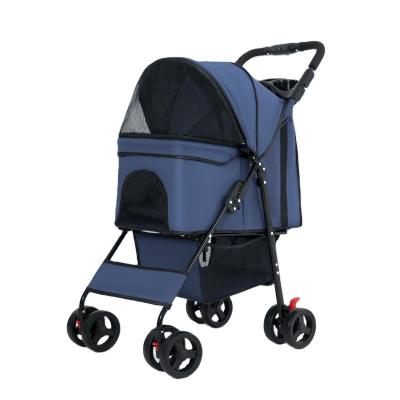 China YZ01-C Quality Guarantee Cabin Large Capacity Dish Pet Cat Stroller Breathable Multifunctional Trailers & Stroller for sale