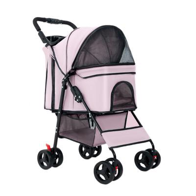 China YZ01-C Breathable Wholesale Pet Strollers Luxury Dog With 4 Wheels Travel Pet Strollers for sale