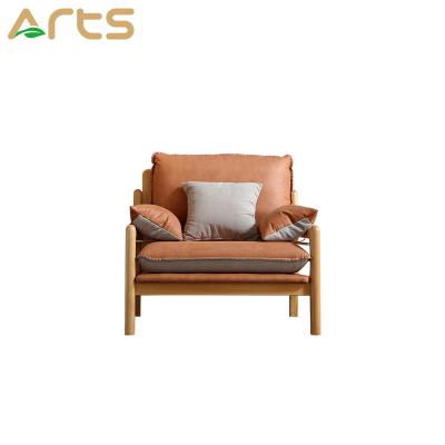 China Modern Oriental Style Single Sectional 2 Seater 3 Seater (Height) Solid Wood Sofa Adjustable For Living Room for sale