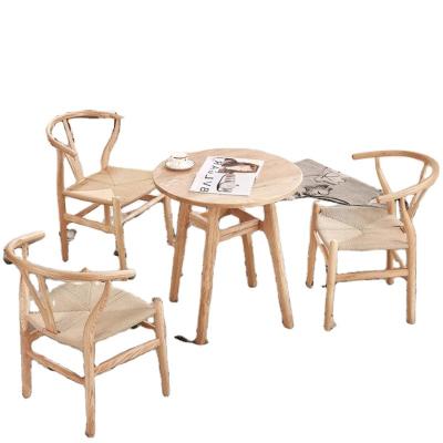 China (Size) High Quality Adjustable Dining Chairs Wood Chairs Hemp Rope Chairs For Restaurant Furniture Living Room Cafe Minshuku for sale